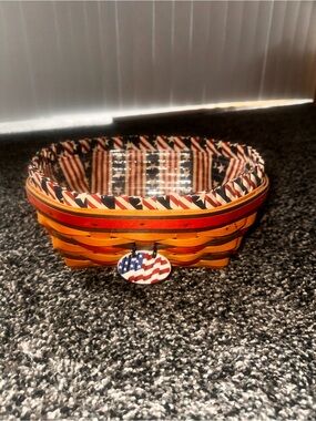 Longaberger Blue Ribbon Bread Basket